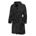 Black Camouflage Print Men's Bathrobe