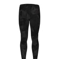 Black Camouflage Print Men's Leggings
