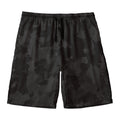 Black Camouflage Print Men's Swim Trunks