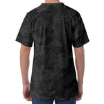 Black Camouflage Print Men's Velvet T-Shirt