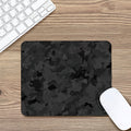 Black Camouflage Print Mouse Pad