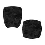 Black Camouflage Print Office Chair Cover