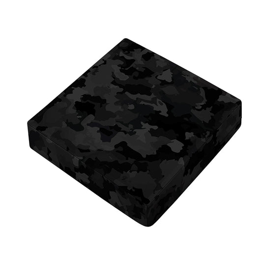 Black Camouflage Print Outdoor Seat Cushion Cover