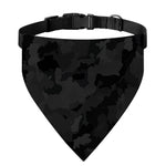 Black Camouflage Print Over The Collar Dog Bandana