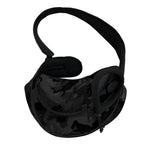 Black Camouflage Print Pet Sling Carrier