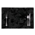 Black Camouflage Print Placemat