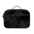 Black Camouflage Print Portable Lunch Bag