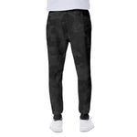 Black Camouflage Print Scuba Joggers