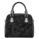 Black Camouflage Print Shoulder Handbag