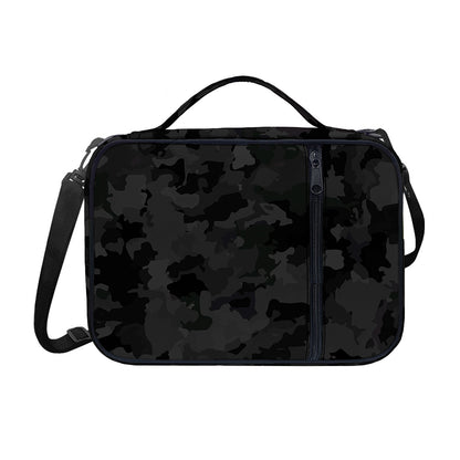 Black Camouflage Print Shoulder Strap Bible Bag
