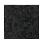 Black Camouflage Print Silk Bandana
