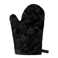 Black Camouflage Print Single Oven Mitt