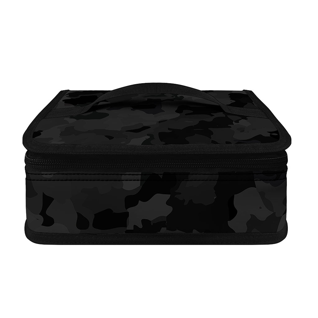 Black Camouflage Print Small Lunch Bag