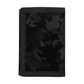 Black Camouflage Print Trifold Wallet