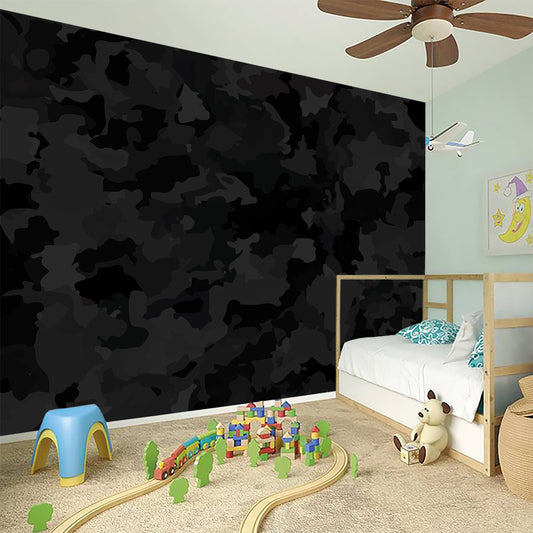 Black Camouflage Print Wall Sticker