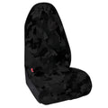 Black Camouflage Print Waterproof Car Seat Cover