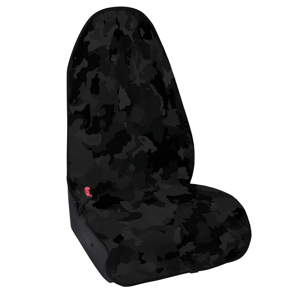 Black Camouflage Print Waterproof Car Seat Cover
