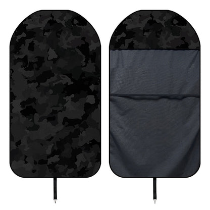 Black Camouflage Print Waterproof Car Seat Cover