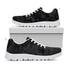 Black Camouflage Print White Running Shoes