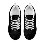 Black Camouflage Print White Running Shoes