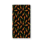 Black Carrot Pattern Print Baby Crib Sheet