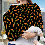 Black Carrot Pattern Print Baby Seat Cover