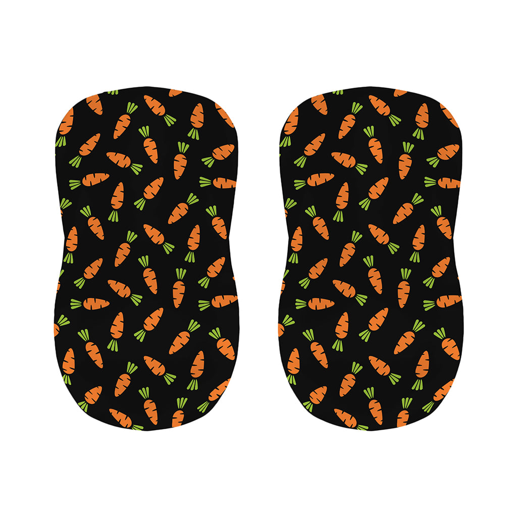 Black Carrot Pattern Print Bar Stool Covers