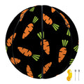 Black Carrot Pattern Print Basketball