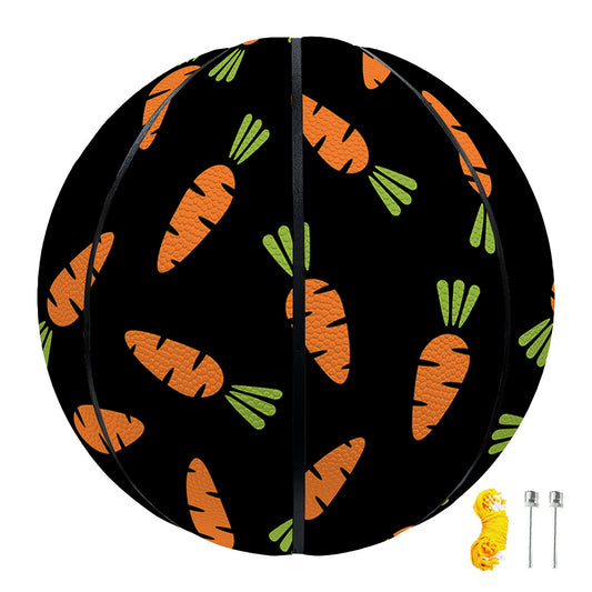 Black Carrot Pattern Print Basketball