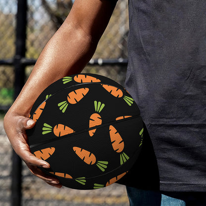 Black Carrot Pattern Print Basketball