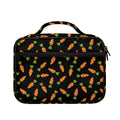 Black Carrot Pattern Print Briefcase Bible Bag