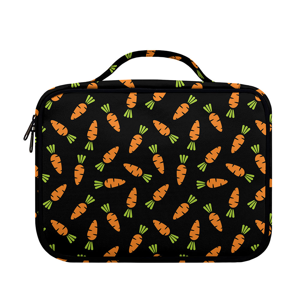 Black Carrot Pattern Print Briefcase Bible Bag