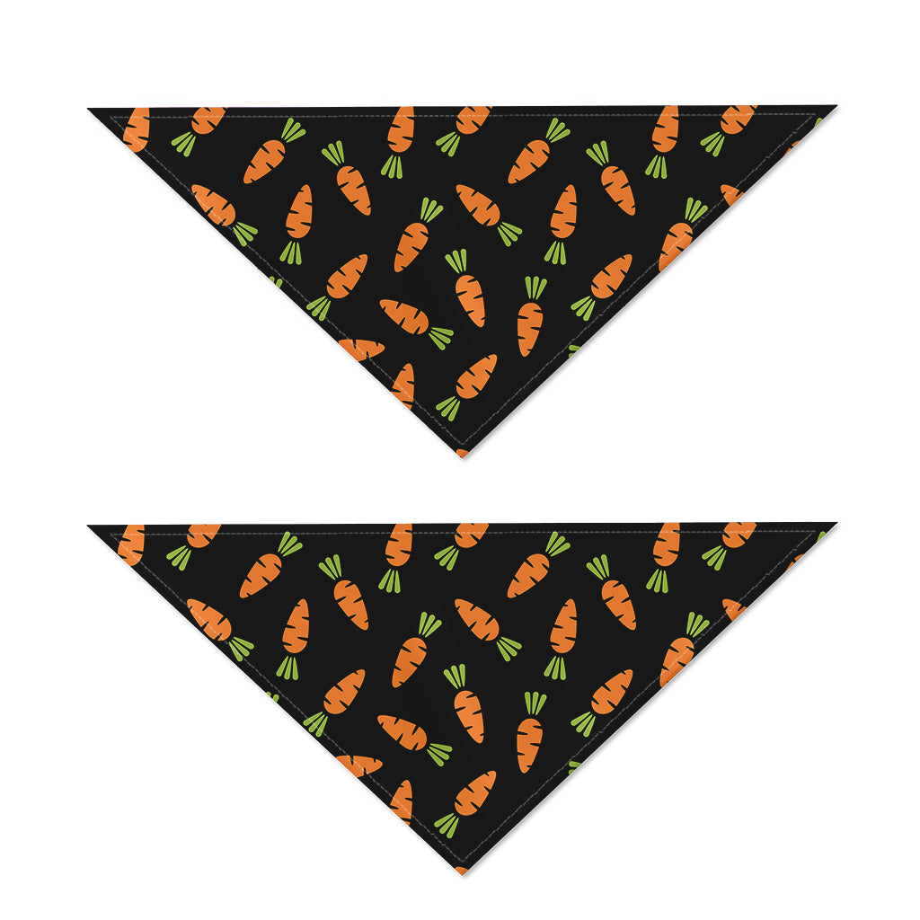 Black Carrot Pattern Print Dog Bandana