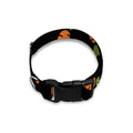 Black Carrot Pattern Print Dog Collar