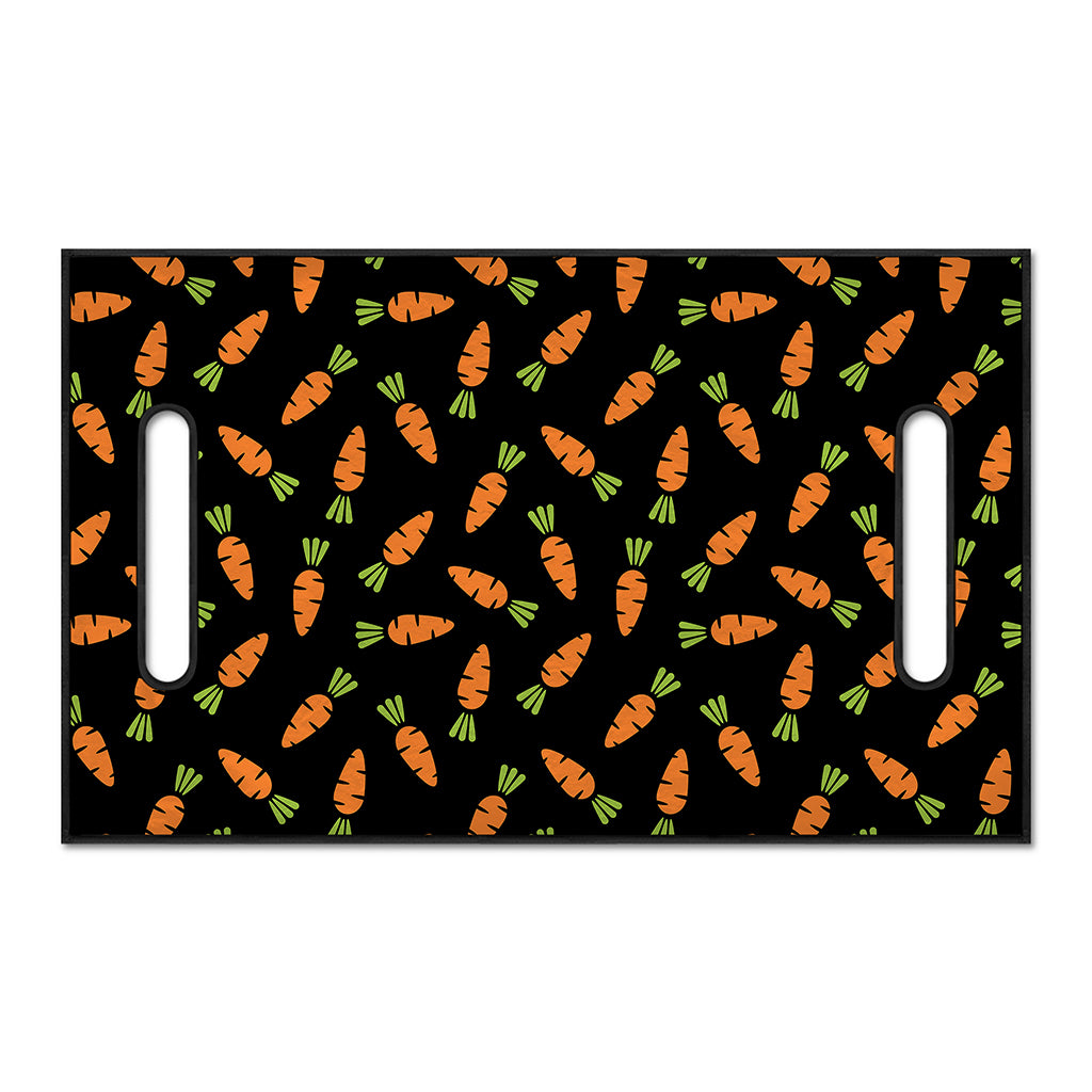 Black Carrot Pattern Print Golf Cart Seat Cover
