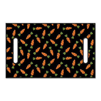 Black Carrot Pattern Print Golf Cart Seat Cover