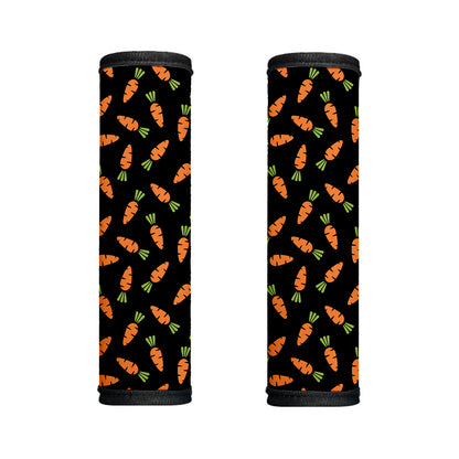 Black Carrot Pattern Print Handle Covers