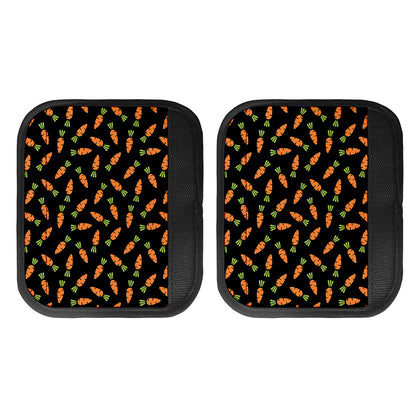 Black Carrot Pattern Print Handle Covers