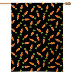 Black Carrot Pattern Print House Flag