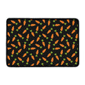 Black Carrot Pattern Print Kitchen Mat