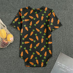 Black Carrot Pattern Print Men's Bodysuit