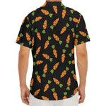 Black Carrot Pattern Print Men's Deep V-Neck Shirt