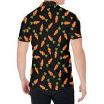 Black Carrot Pattern Print Men's Shirt