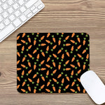 Black Carrot Pattern Print Mouse Pad