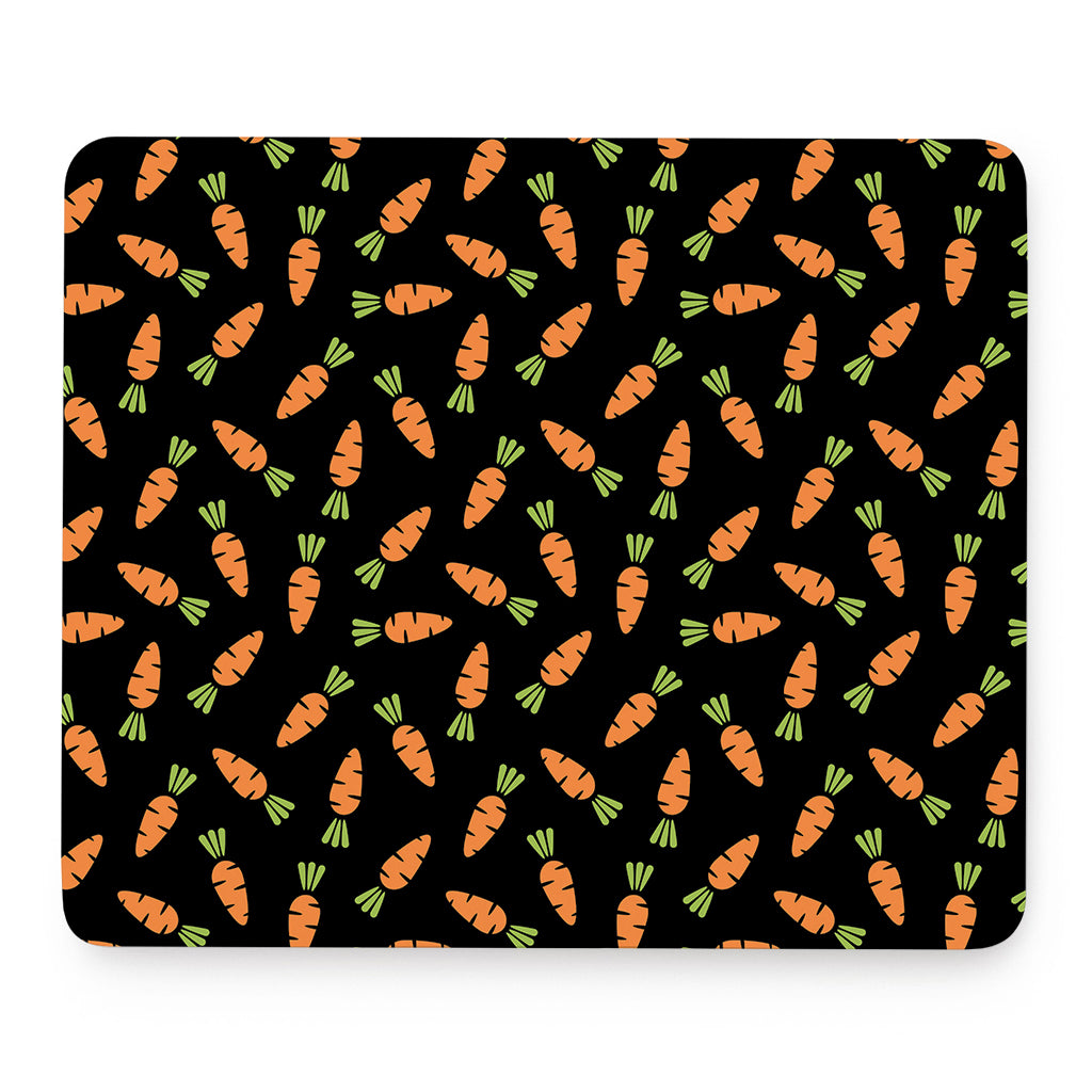 Black Carrot Pattern Print Mouse Pad