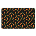 Black Carrot Pattern Print Polyester Doormat