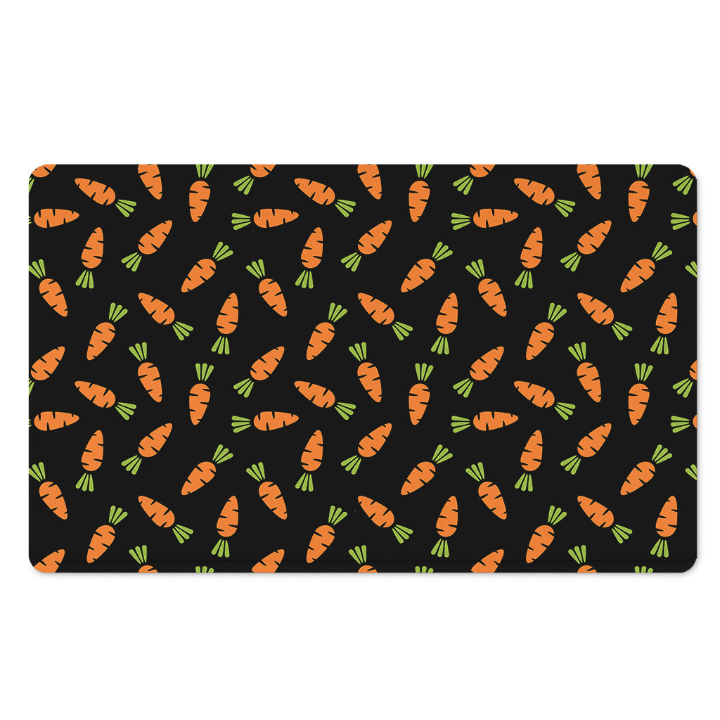 Black Carrot Pattern Print Polyester Doormat