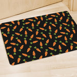 Black Carrot Pattern Print Polyester Doormat