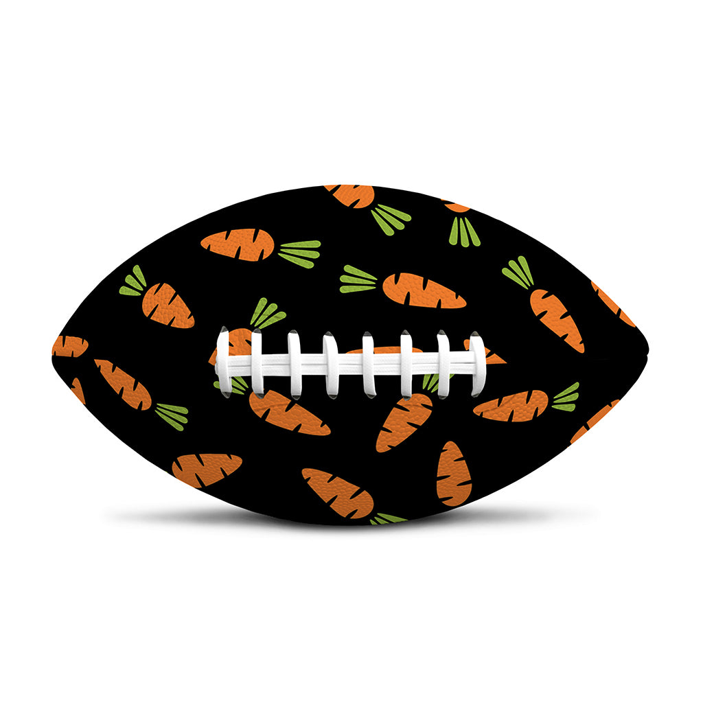 Black Carrot Pattern Print Rugby Ball