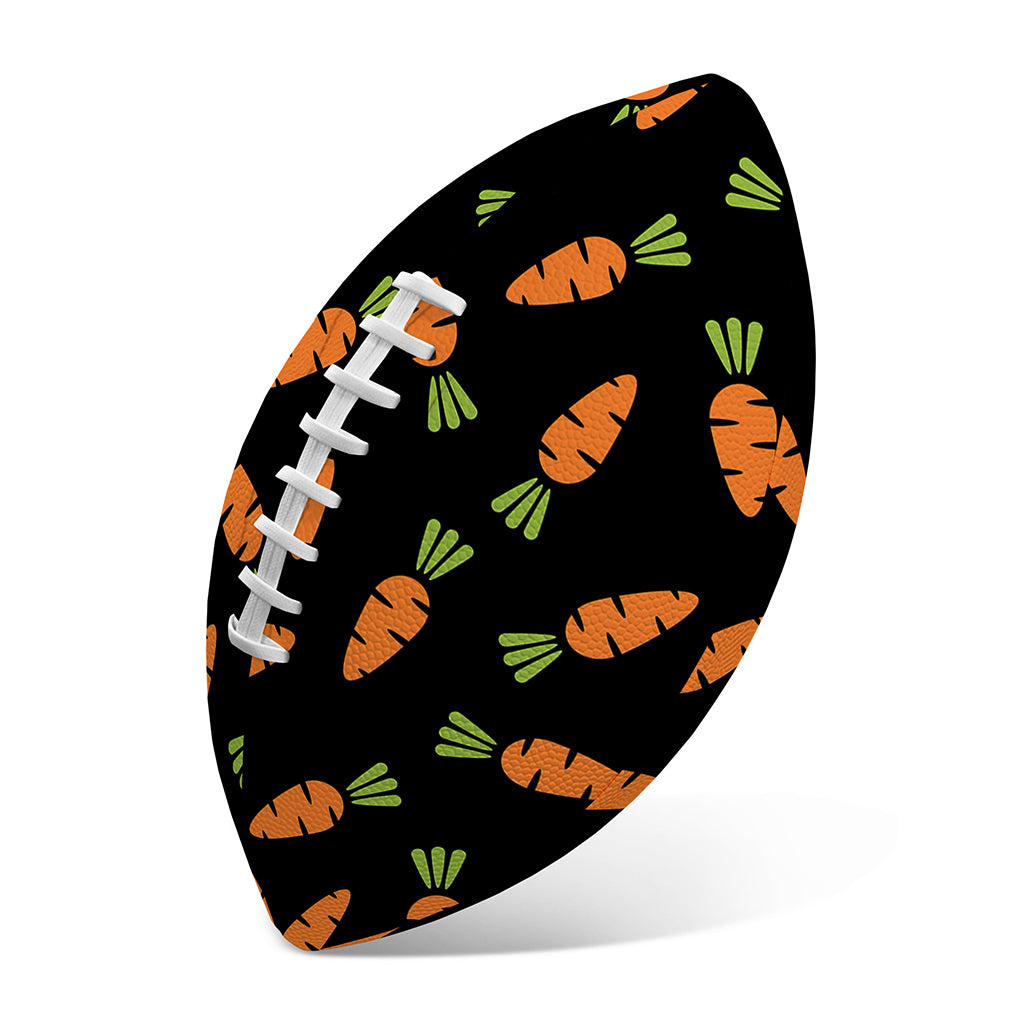 Black Carrot Pattern Print Rugby Ball
